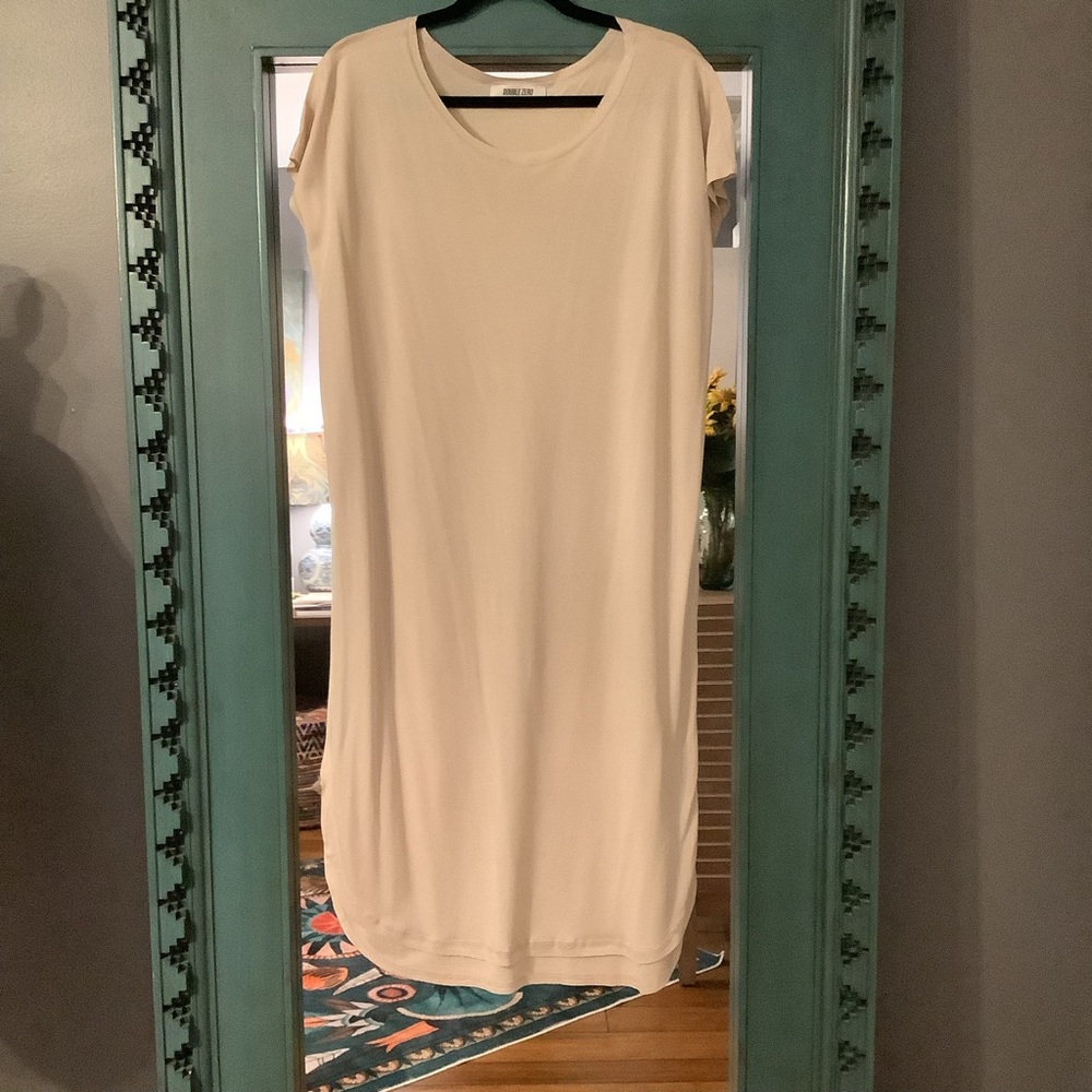 Double Zero‎ Cream Midi Dress